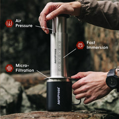 AeroPress Coffee Maker - Steel